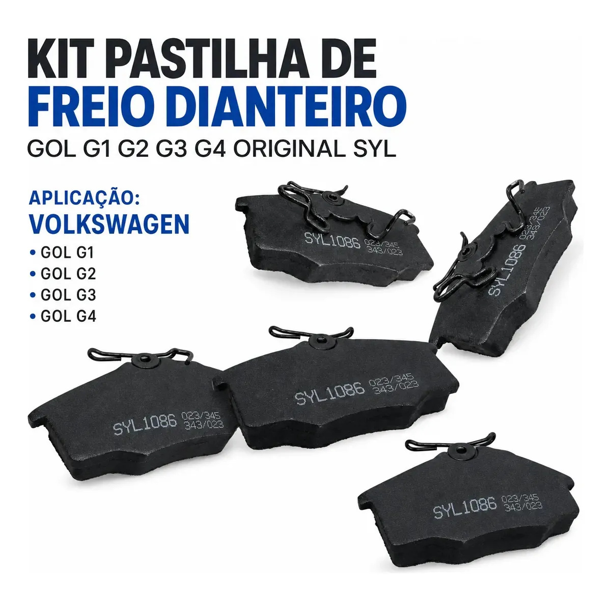 Kit Pastilha De Freio Dianteiro Gol G1 G2 G3 G4 — foto 4